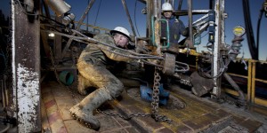 Oil rig workers-courtesy Huffington Post