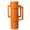 controls and re-directs drilling fluid discharge down into the Splash Guard™