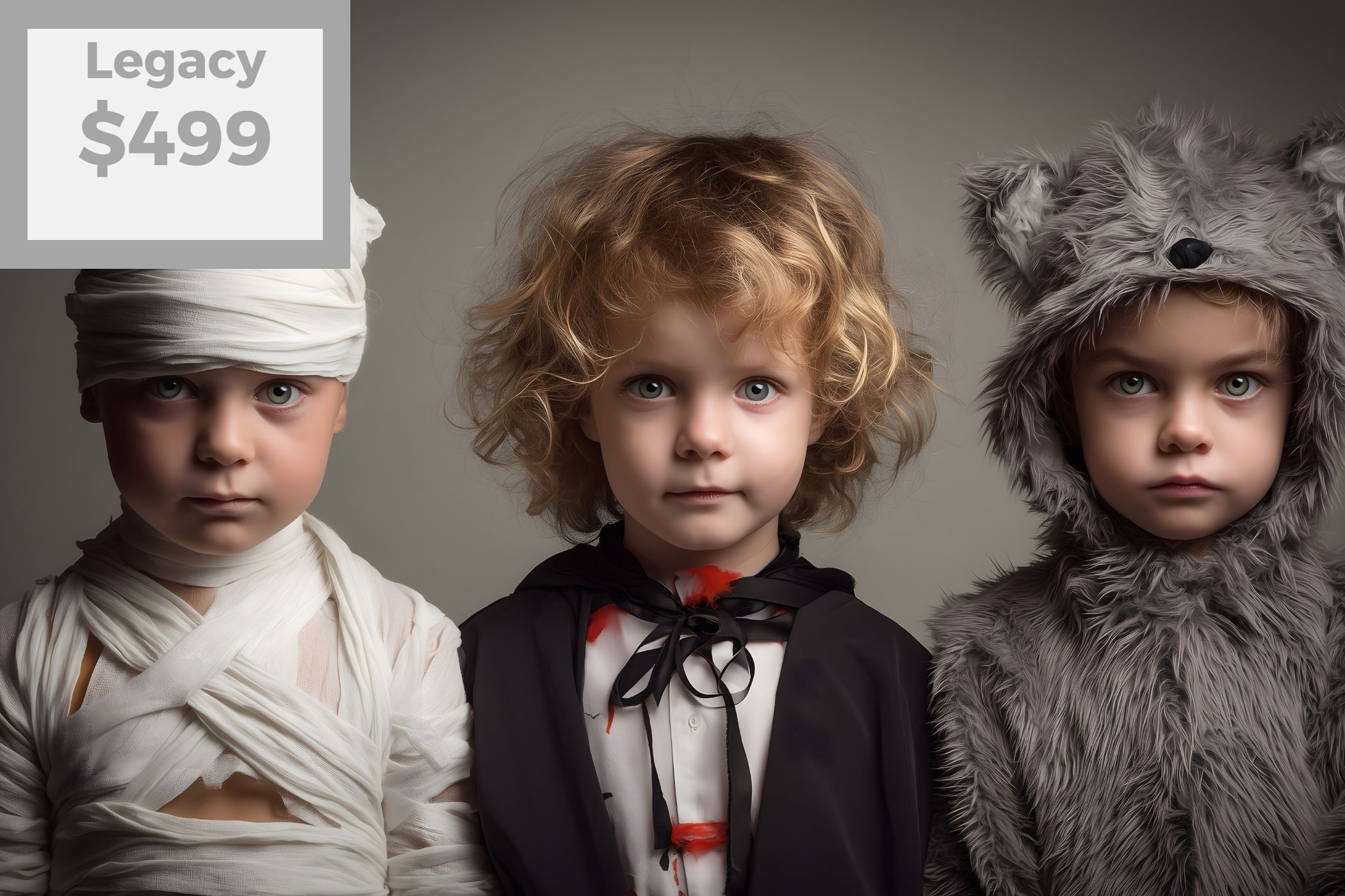 Enjoy a 90-minute studio photoshoot session with 100 beautiful digital images of your choice.
Plus, receive one handcrafted 12