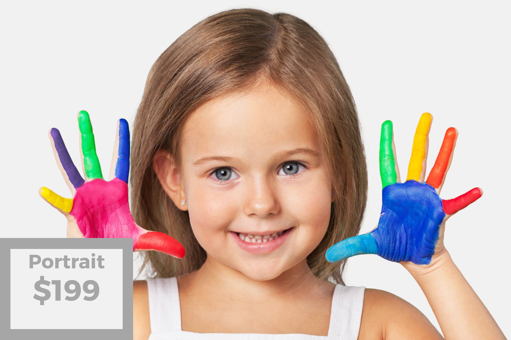 Enjoy a 90-minute studio photoshoot session, 
including 40 beautiful digital images of your choice. 
Additional images are available for just $8 each.