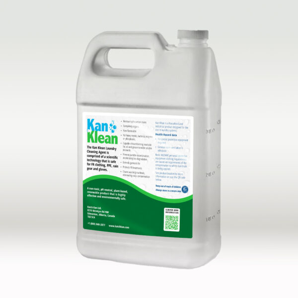 Back view of a 1 Gallon bottle of Kan Klean
