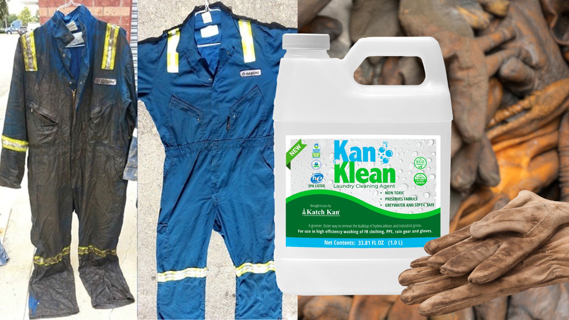 Kan Klean Coveralls and Gloves 1