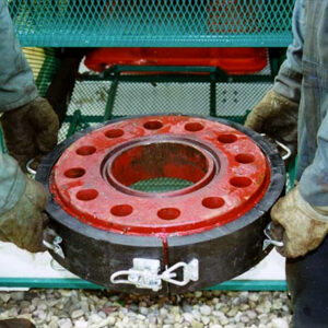 Steel Flange Carrying Case in use